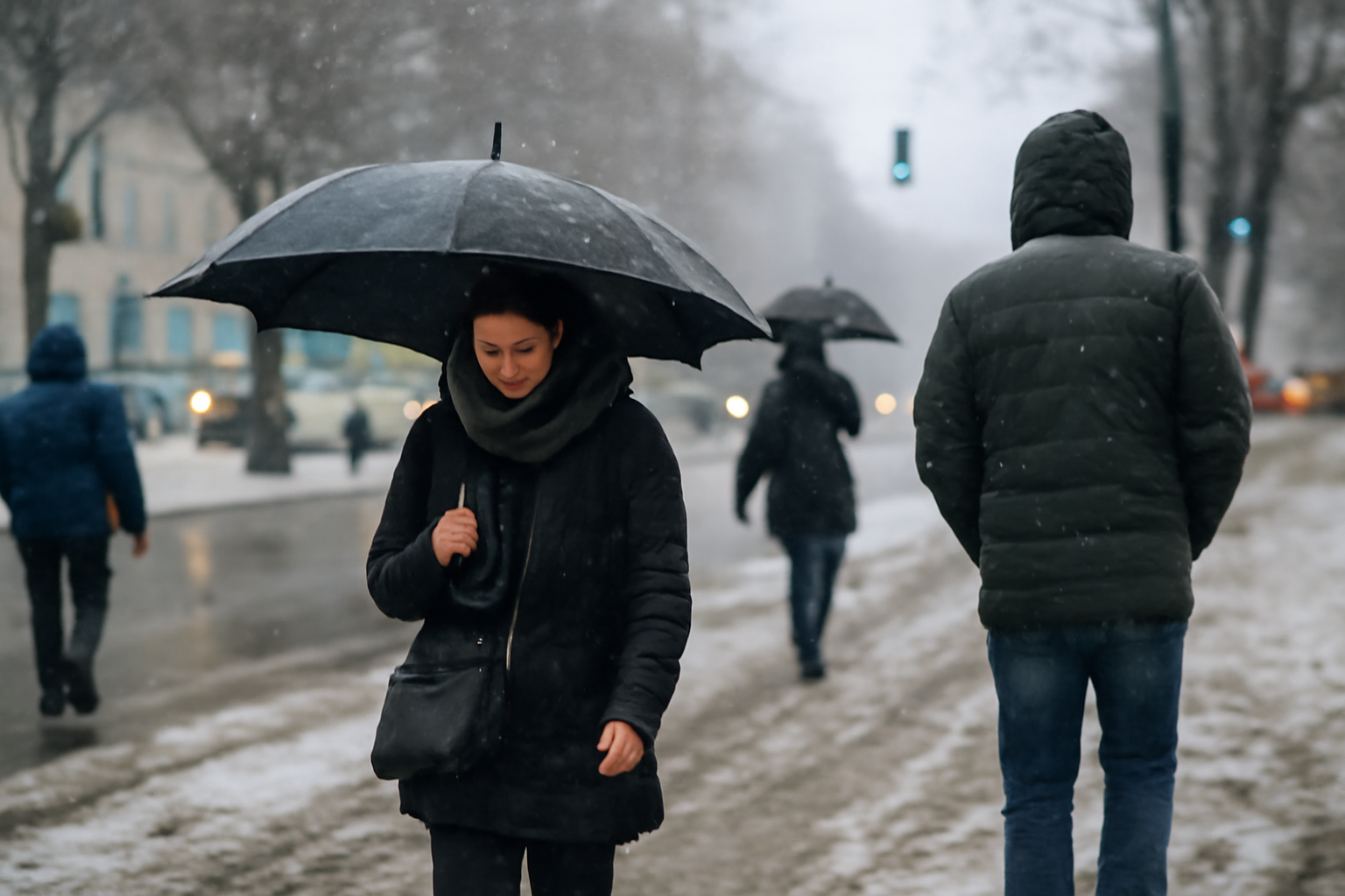 ANM avertizează lapoviță și ninsoare în mai multe zone, cod galben pentru șase județe