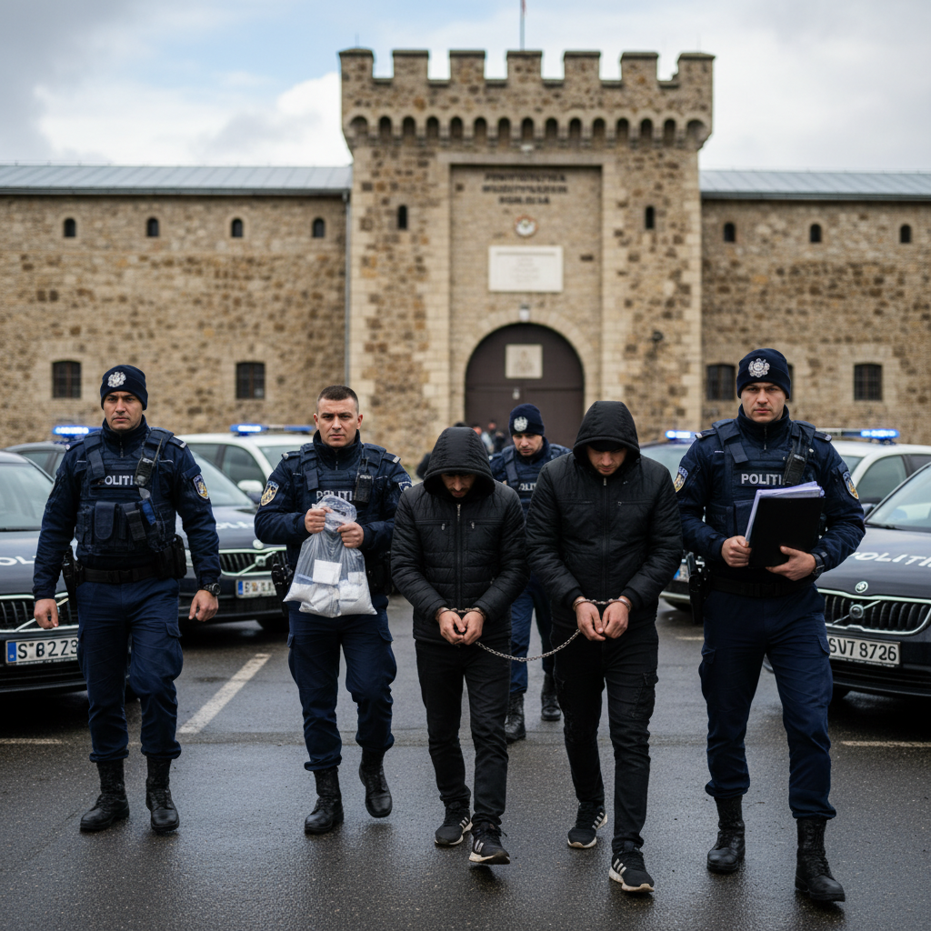 Polițiștii din Covasna au destructurat o rețea de traficanți de droguri de mare risc activă în penitenciarul Codlea