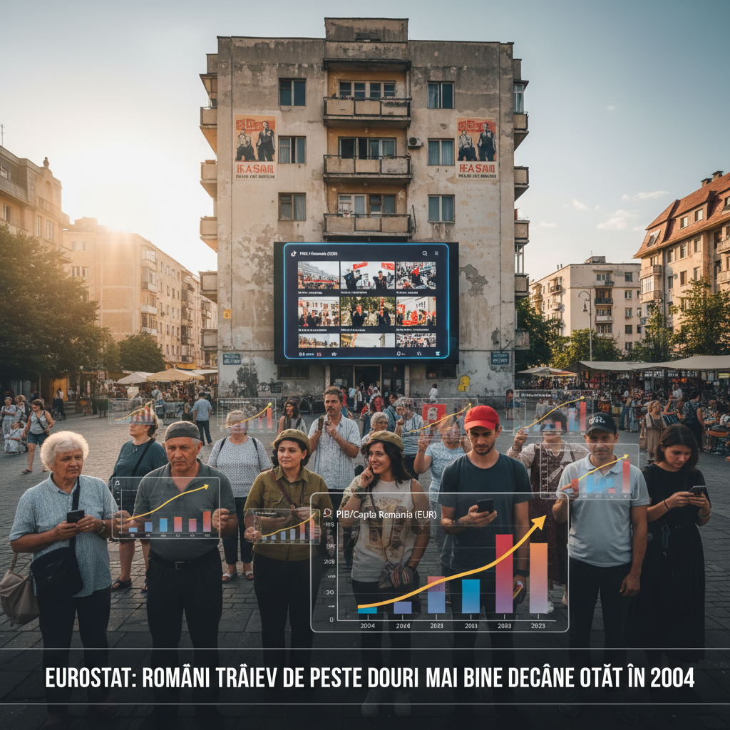Românii trăiesc de două ori mai bine decât în 2004