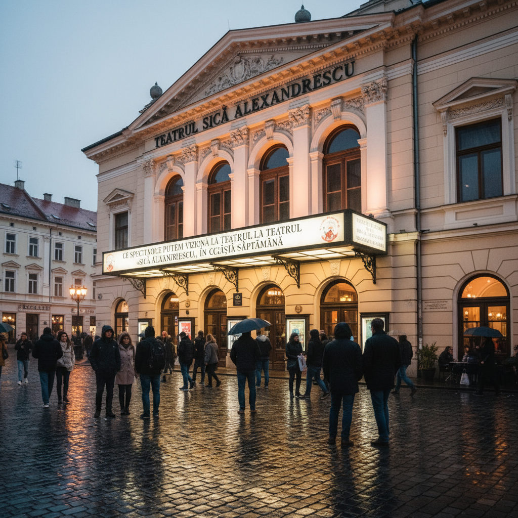 Spectacolele săptămânii la Teatrul Sică Alexandrescu – program și evenimente locale
