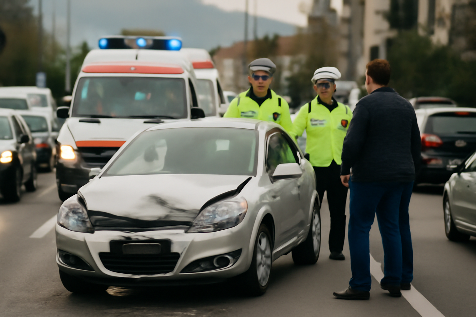 Trafic îngreunat și restricții în zonă
