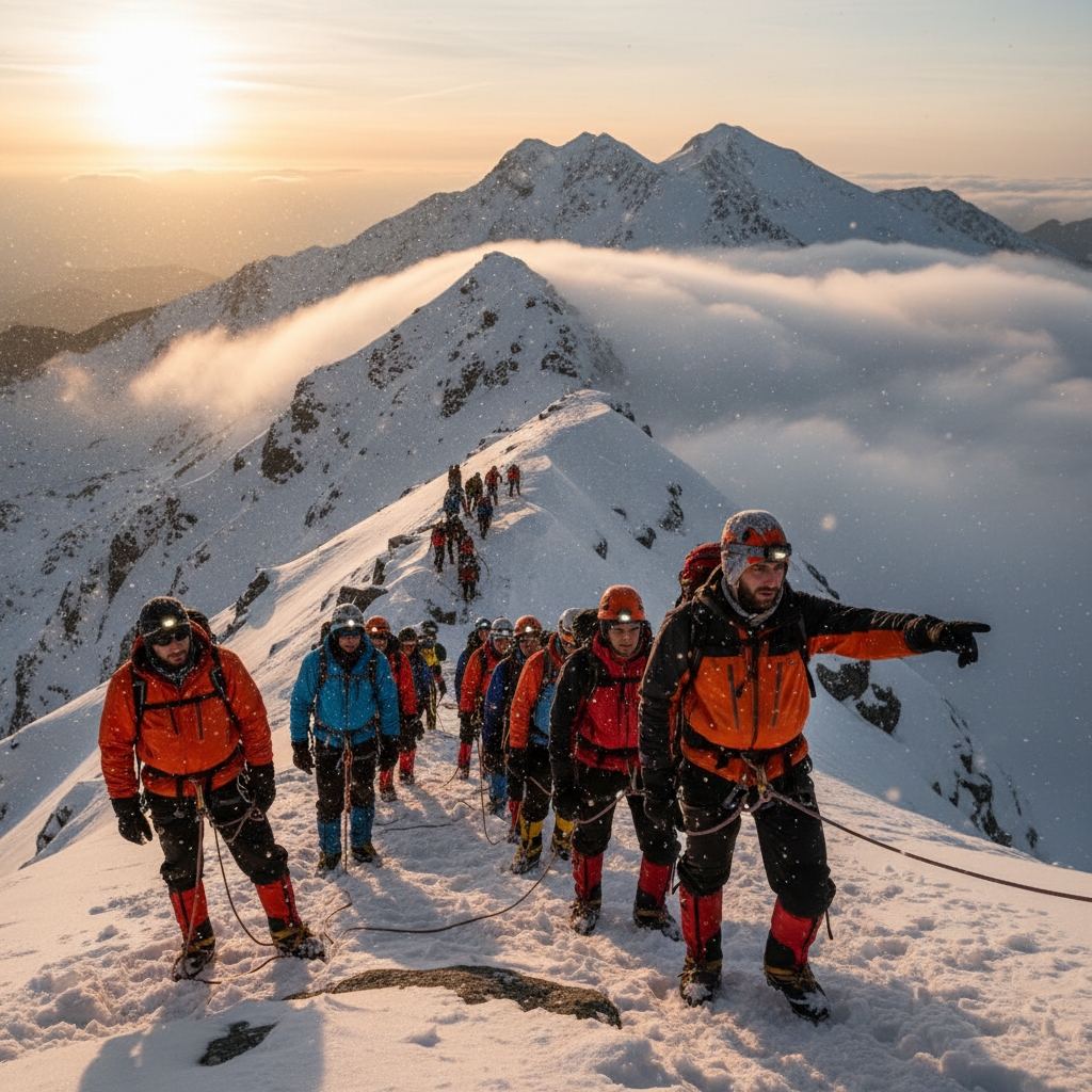 VIDEO După 11 zile de la dispariția tânărului englez George Smyth în munții Bucegi, 17 salvamontiști continuă căutările în condiții meteo dificile
